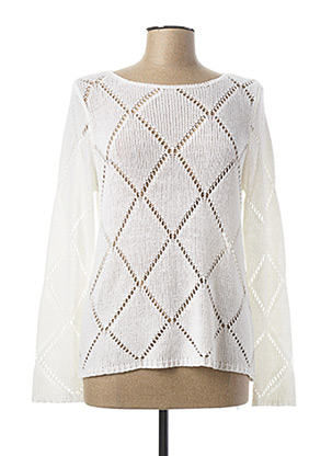 Pull blanc MARBLE pour femme