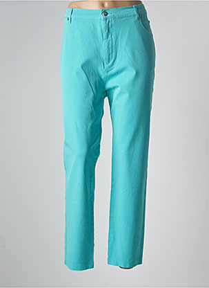 Pantalon slim bleu MARBLE pour femme