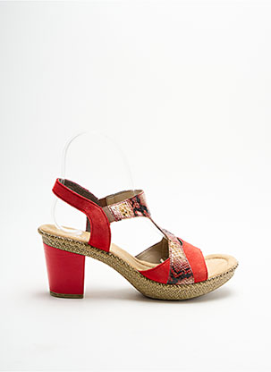 Sandales/Nu pieds rouge RIEKER pour femme