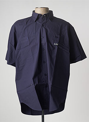 Chemise manches courtes bleu ERIC TABARLY pour homme