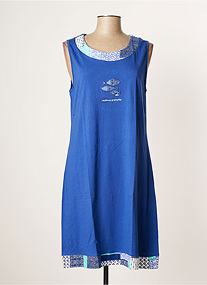 Chemise de nuit bleu ROSE POMME pour femme