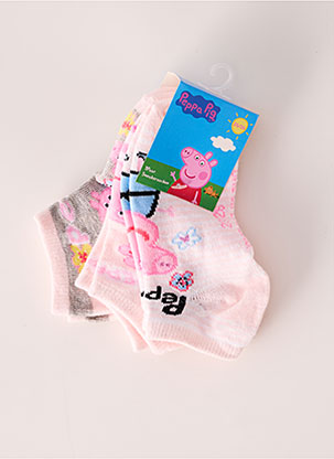 Chaussettes rose PEPPA PIG pour fille