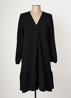Robe mi-longue noir MULTIPLES pour femme