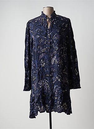 Robe courte bleu YEST pour femme