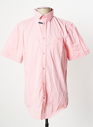 Chemise manches courtes rose STOOKER pour homme