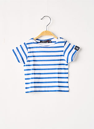 T-shirt bleu LES PETITS COEURS À LA MER pour enfant