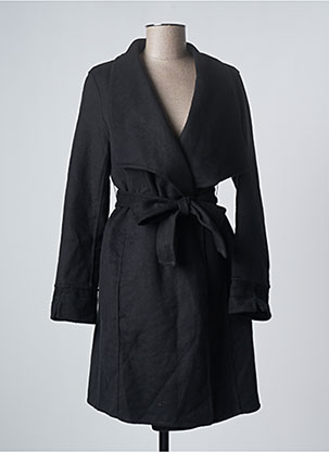 Manteau long noir TIMEOUT pour femme