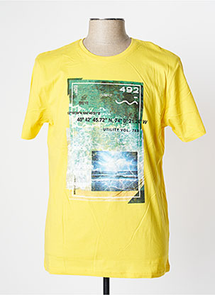 T-shirt jaune CLOSE-UP pour homme